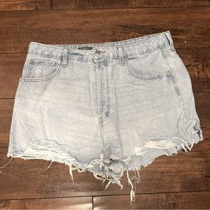 Wild Fable High Rise Cutoff Jean Shorts - Light Wash - 16
